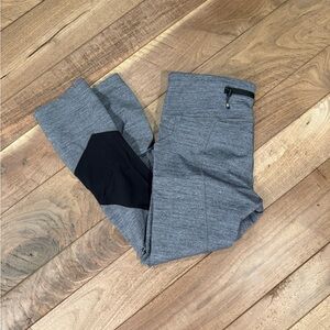 lululemon athletica Gray and Black Leggings